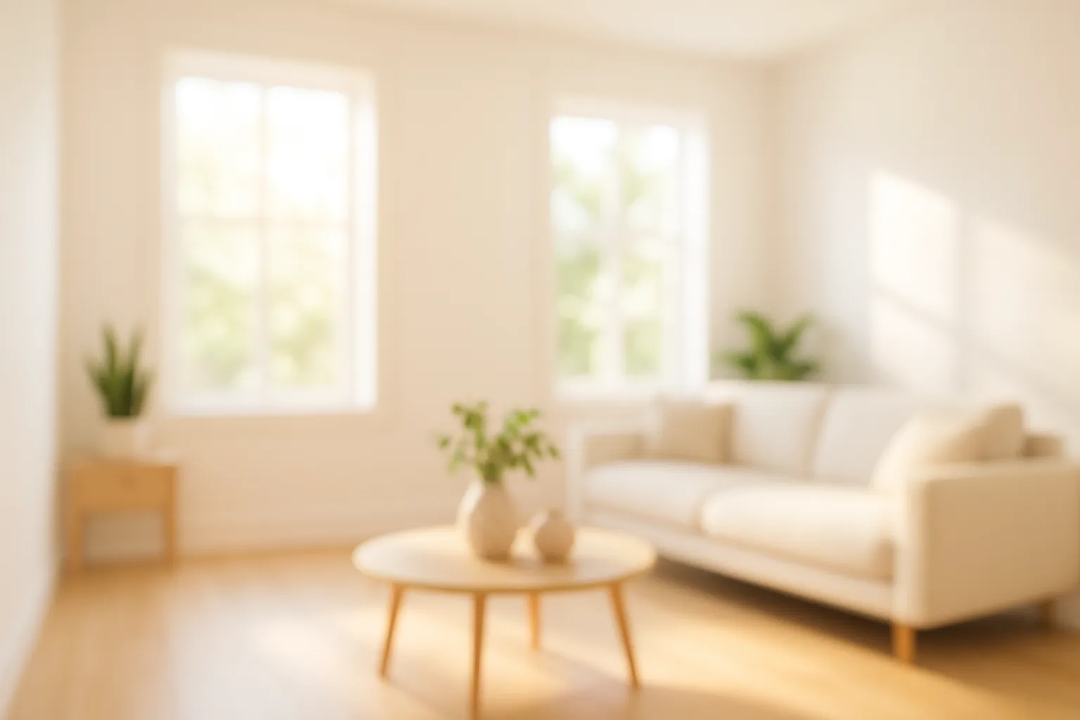 Clean, bright home interior