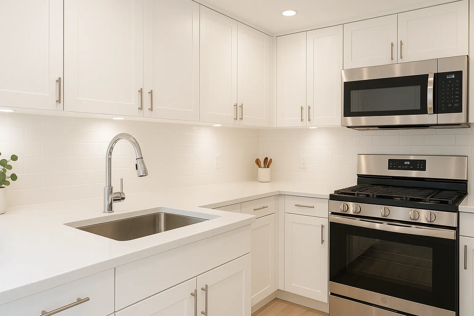Sparkling clean kitchen